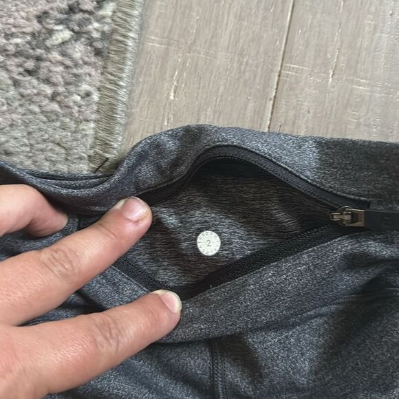 Lululemon Women's Heathered Grey Speed Up Tight *28" Leggings Sz 2 - Picture 11 of 11